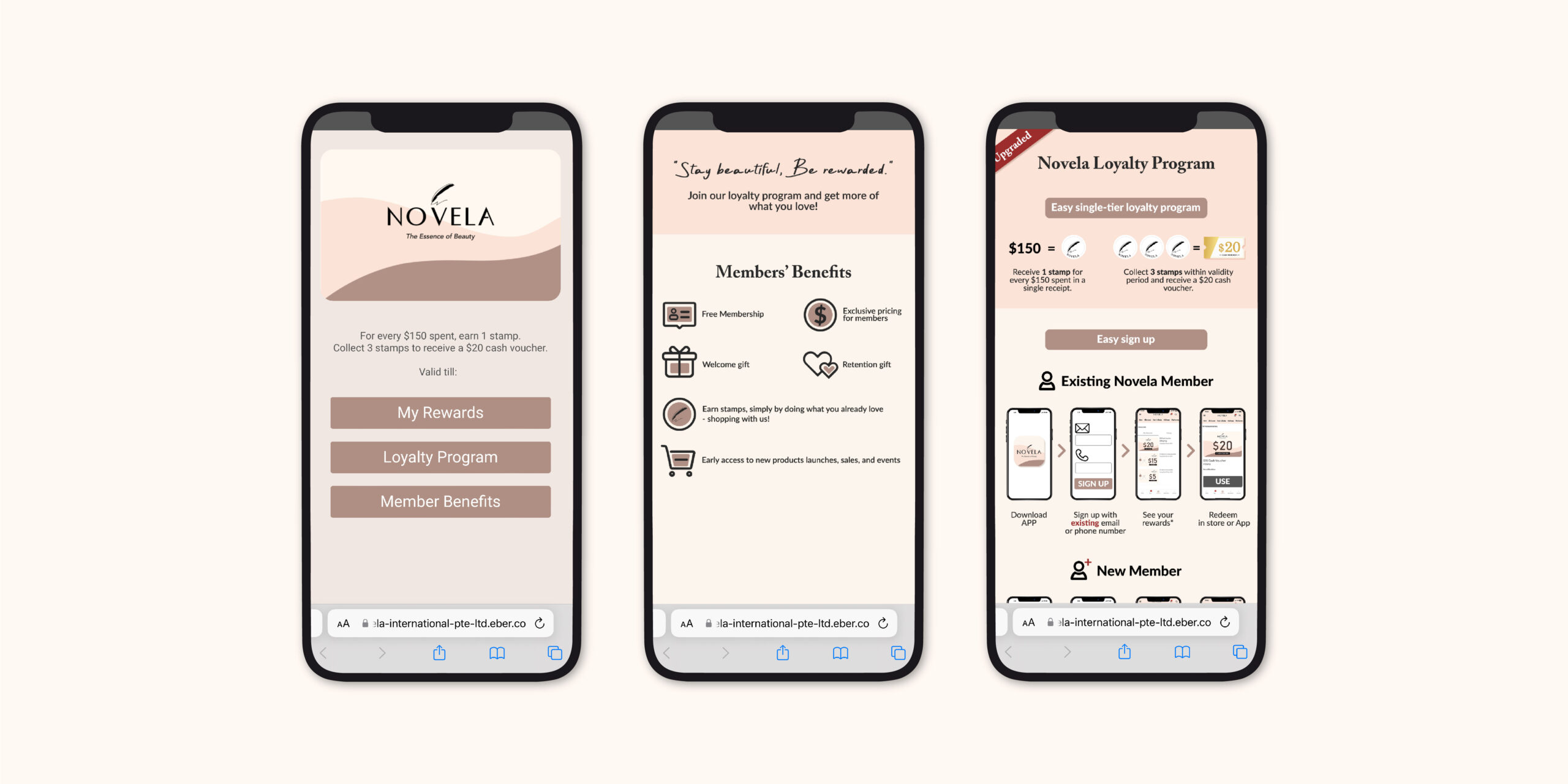 Novela_Mobile View