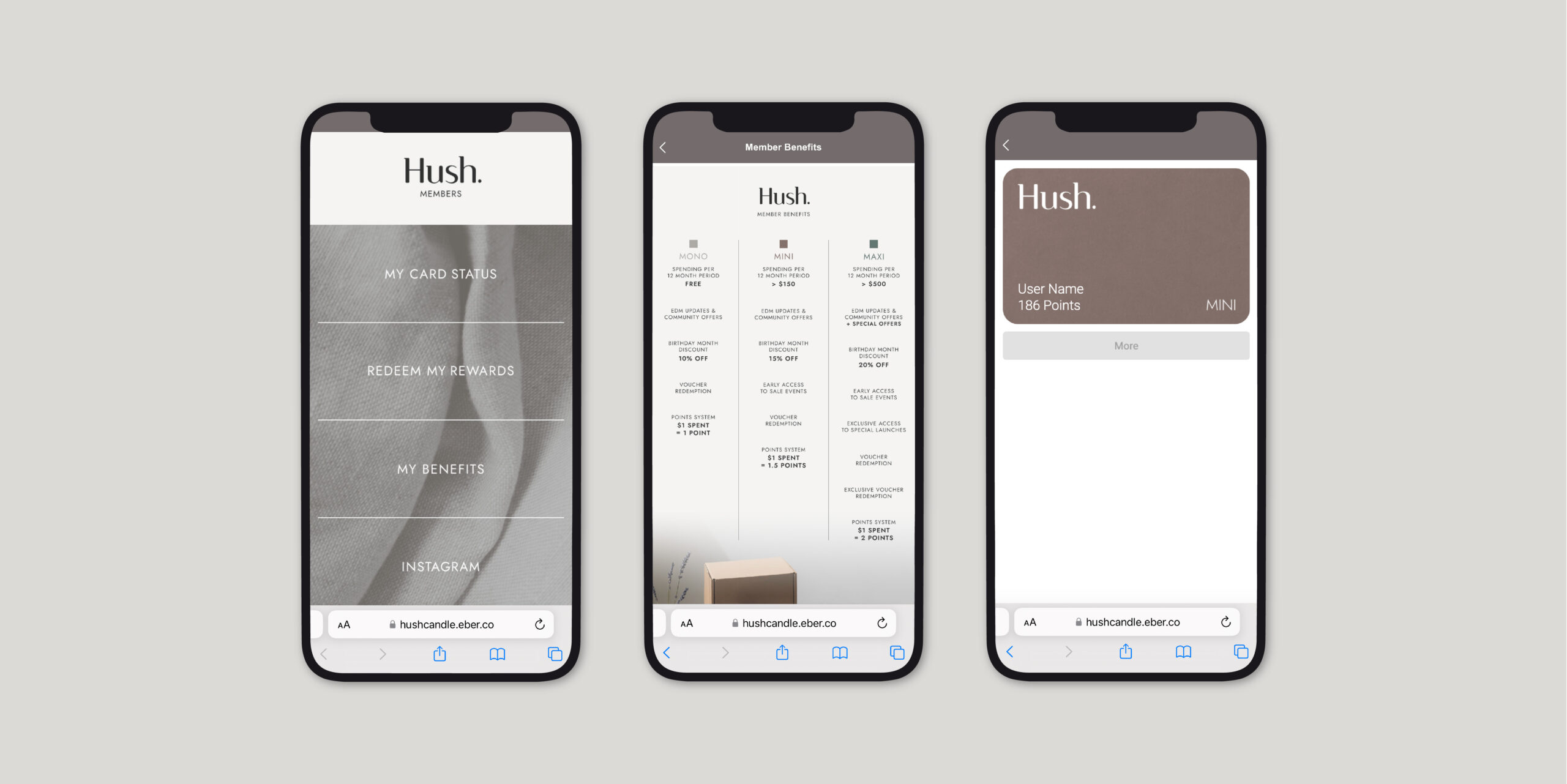 HushCandle_Mobile Phone Preview