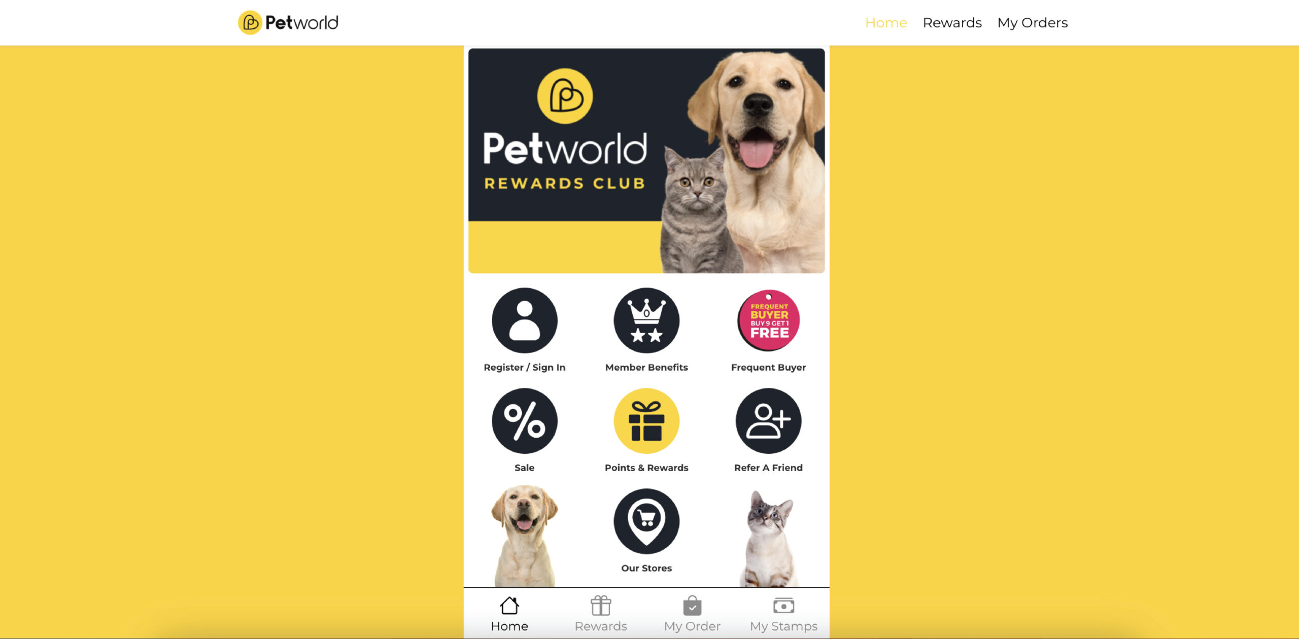 Petworld_Customer Portal
