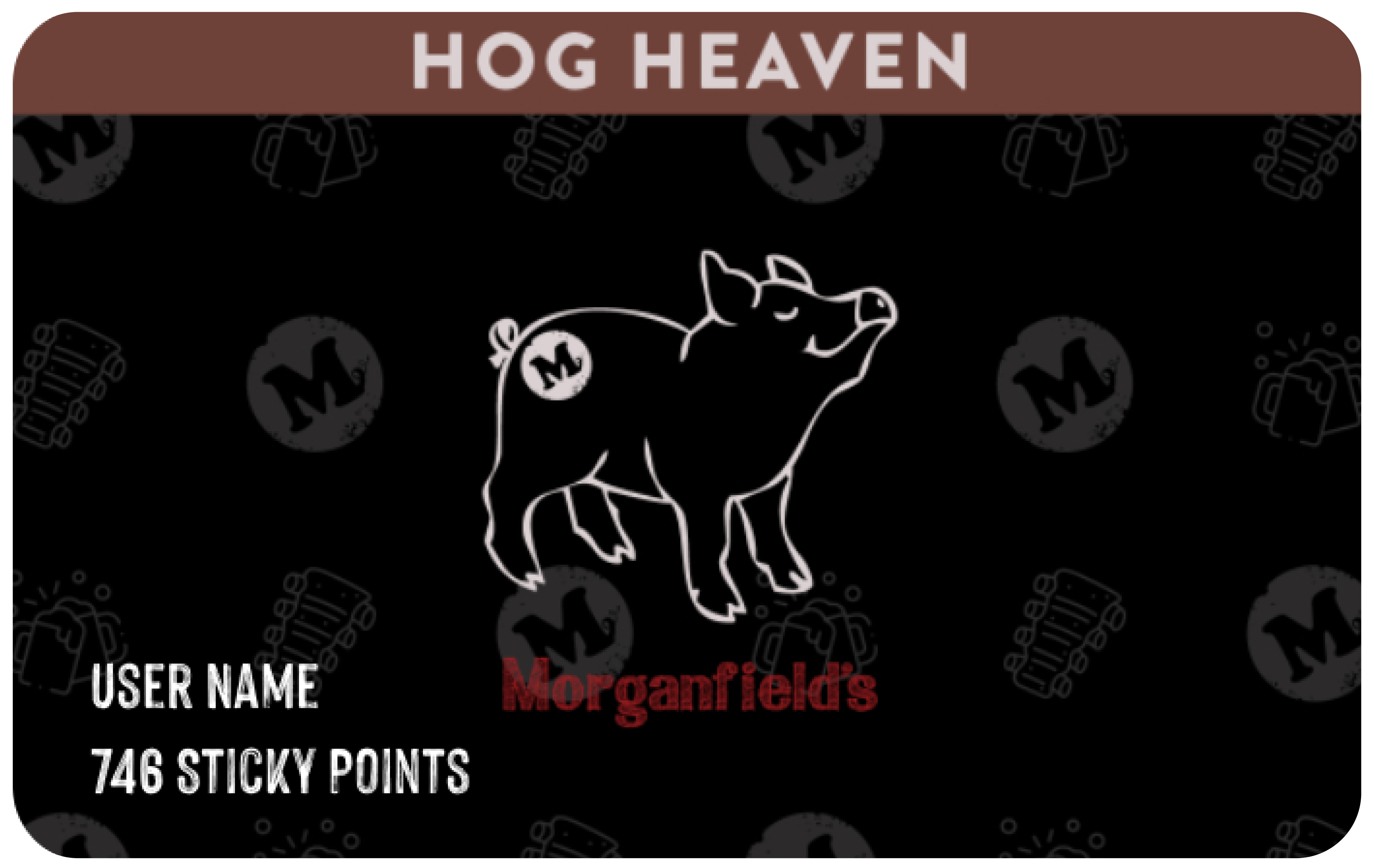 Morganfield’s_Member card